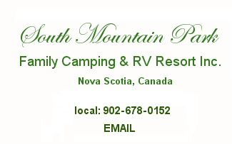 Contact South Mountain Park Camping Park & RV Resort Kentville Nova Scotia